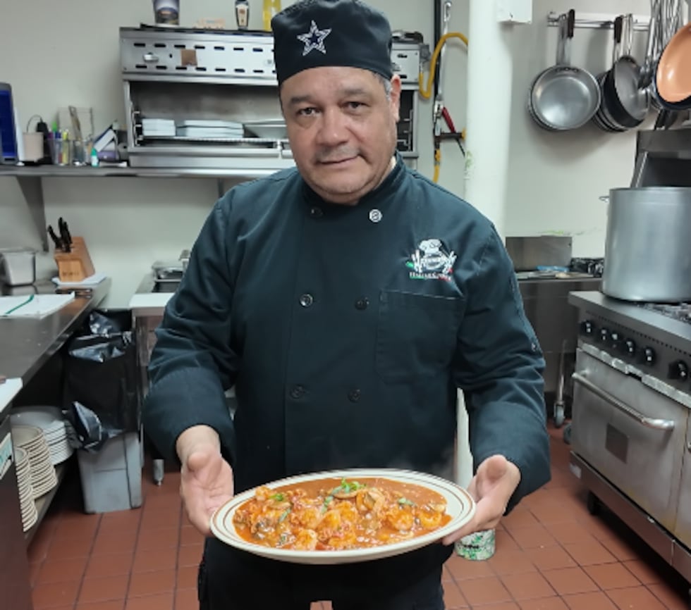 Bossier City chef, Israel Andrade, who owns La Dolce Vita, is cooking food at World Cup...