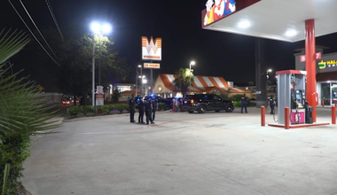HPD: Man shot in the foot during firefight at southwest Houston gas station