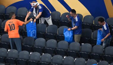 Japan fans use blue bags to uphold a cleansing World Cup tradition after draw | Pro National Sports