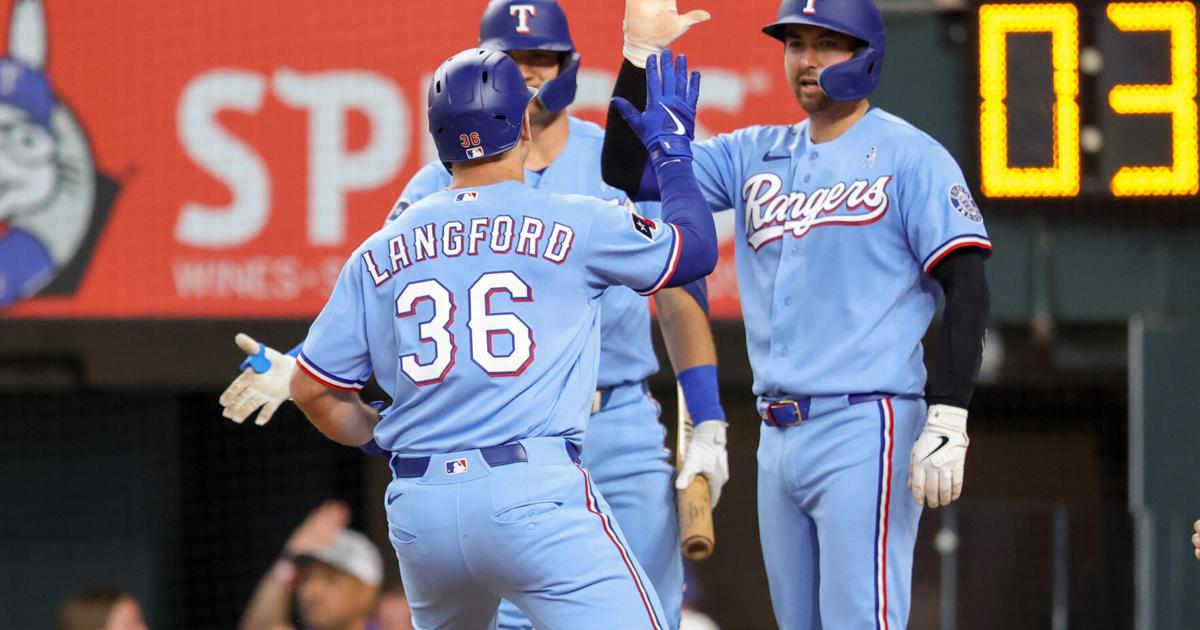 Wyatt Langford hits 3-run homer as Rangers win 4-3 to end 6-series losing streak against Padres |