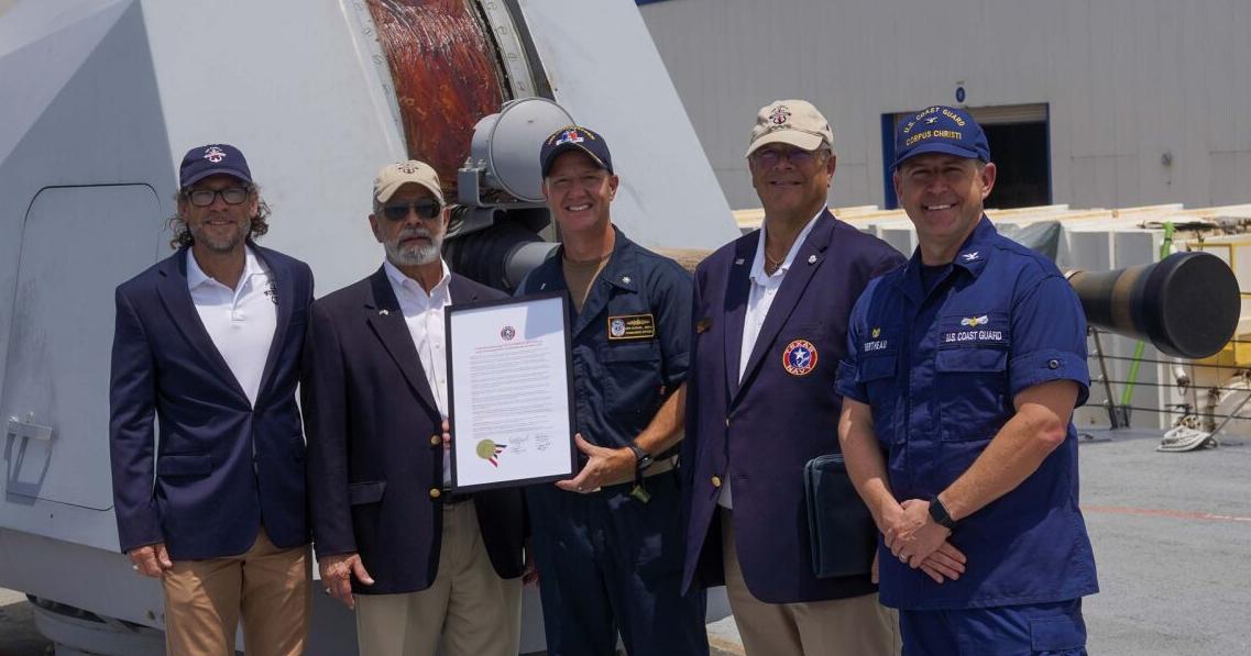TNS Zavala Squadron delivers resolution to USS Cooperstown | Rockport Pilot