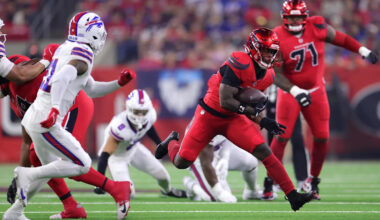 Houston Texans run game on schedule