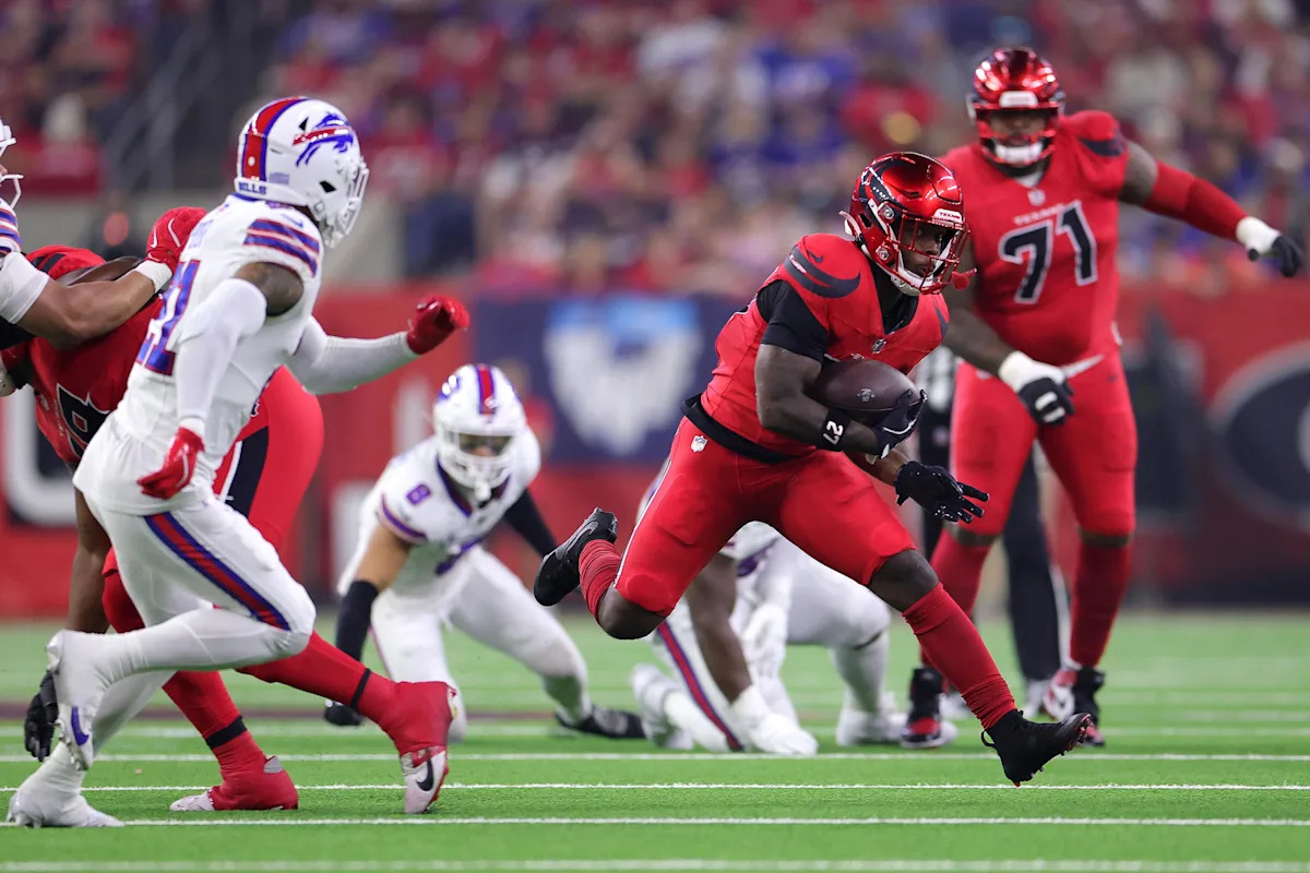 Houston Texans run game on schedule
