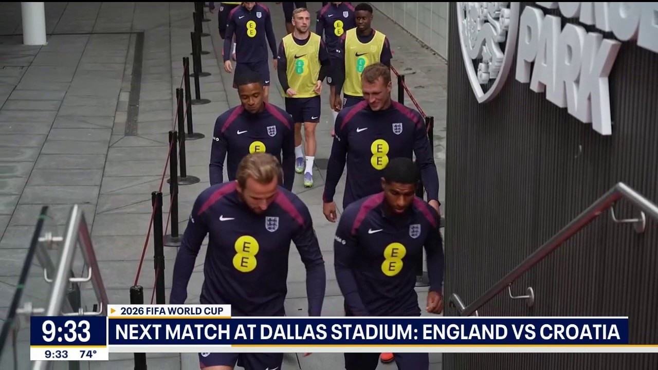 England to face Croatia at Dallas Stadium on Wednesday