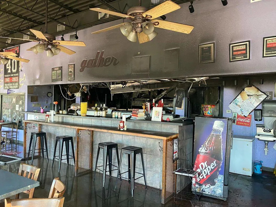 Tommy’s Hamburger Grill at 5228 Camp Bowie Blvd. in Fort Worth was damaged by a fire Friday morning, May 9.