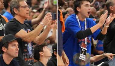 Timothée Chalamet, Ben Stiller and More Knicks Superfans Travel to San Antonio for Game 5 of NBA Finals with New York on Verge of Title