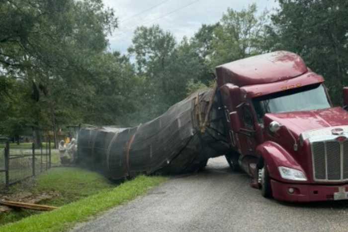 Millions of honeybees escape into a rural Texas neighborhood after a semitrailer crash