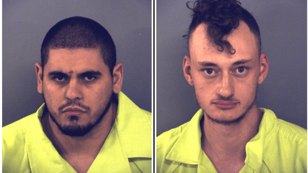 Two arrested after foot chase