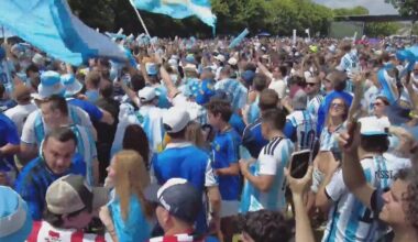 Argentina fans excited for Monday's match