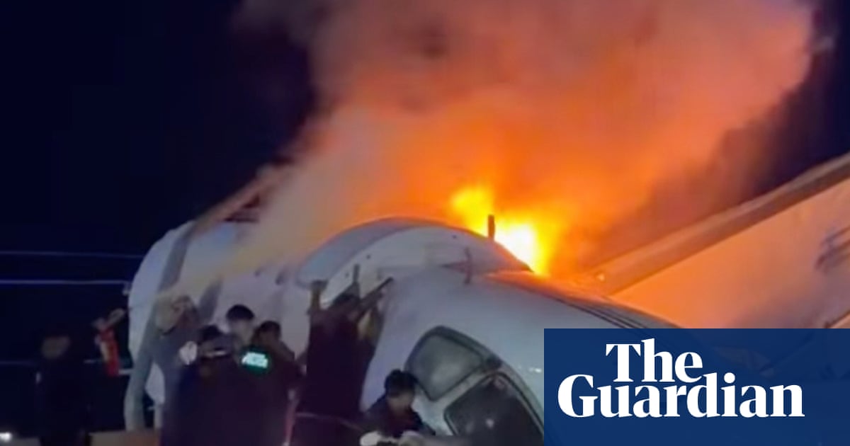 Rescuers rush to save people from crashed jet on Texas highway – video | Texas