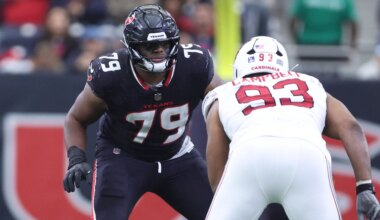 Where does Houston Texans' new offensive line rank among all 32 NFL teams?