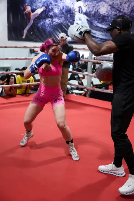Cheyenne Hanson - 2026 MVPW Open Workouts at Hans Martial Arts Gym in El Paso, Texas Wednesday, May 27, 2026. (Matt Ferris / MVP)