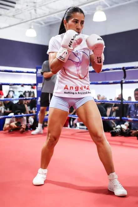 Yokasta Valle - 2026 MVPW Open Workouts at Hans Martial Arts Gym in El Paso, Texas Wednesday, May 27, 2026. (Matt Ferris / MVP)