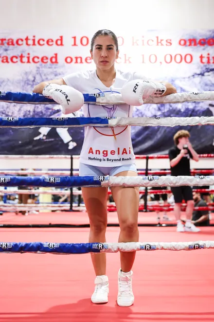 Yokasta Valle - 2026 MVPW Open Workouts at Hans Martial Arts Gym in El Paso, Texas Wednesday, May 27, 2026. (Matt Ferris / MVP)