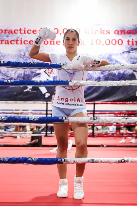 Yokasta Valle - 2026 MVPW Open Workouts at Hans Martial Arts Gym in El Paso, Texas Wednesday, May 27, 2026. (Matt Ferris / MVP)