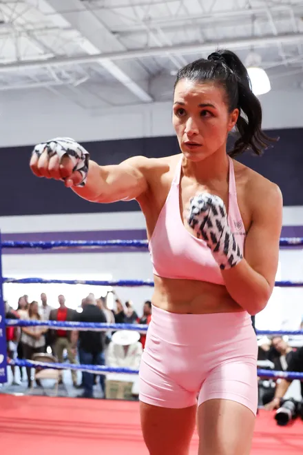 Stephanie Han - 2026 MVPW Open Workouts at Hans Martial Arts Gym in El Paso, Texas Wednesday, May 27, 2026. (Matt Ferris / MVP)