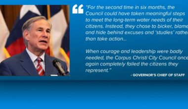 Gov. Abbott's office blasts Corpus Christi city council after desalination project delay