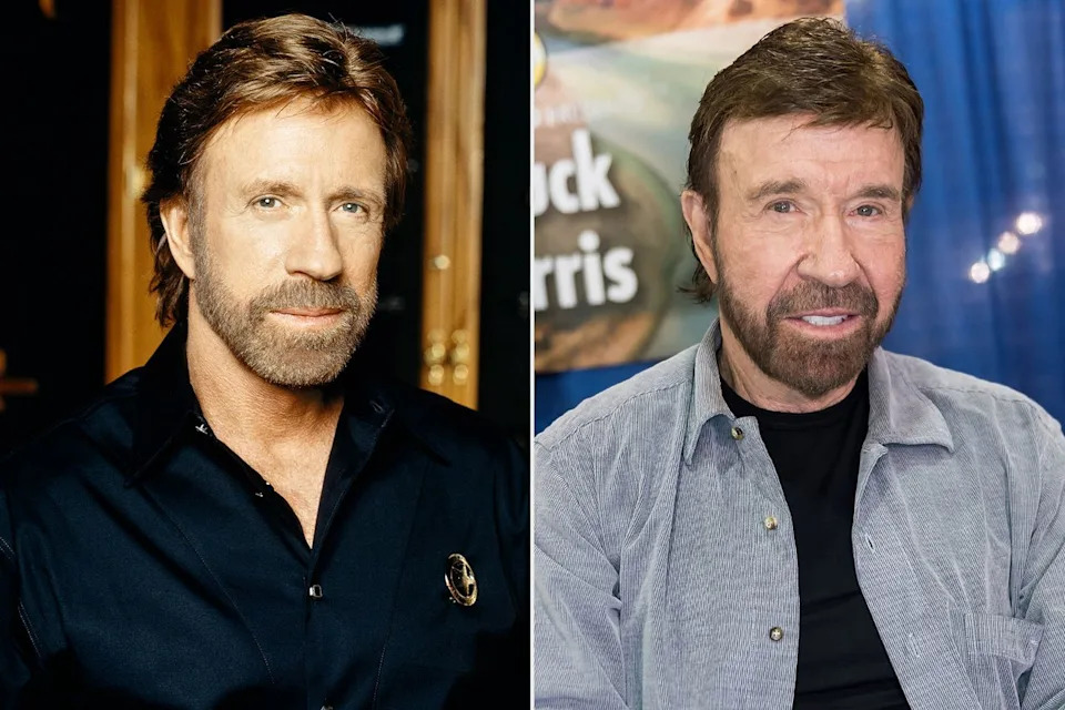 Chuck Norris on 'Walker, Texas Ranger'; Norris in 2017Credit: CBS via Getty; Gilbert Carrasquillo/Getty