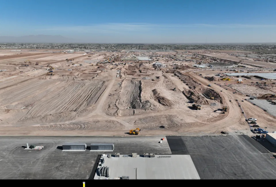 Construction begins at Northeast El Paso Meta data center. Photo courtesy of Meta.