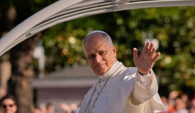 People flood Madrid streets to see Pope Leo’s flower-carpeted procession | Religion News