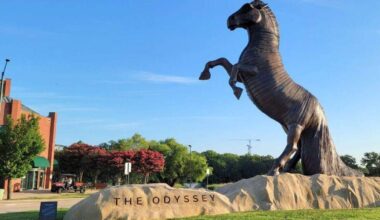 ‘The Odyssey’ Trojan horse appears in Arlington overnight