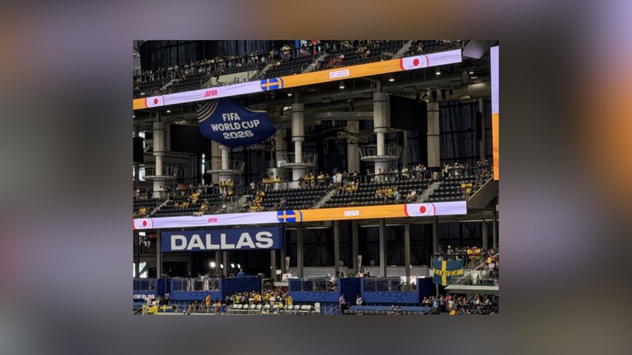FIFA Installs Curtains At Dallas Stadium For World Cup