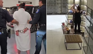 Conroe woman arrested after cemetery mausoleum theft caught on camera, constable says