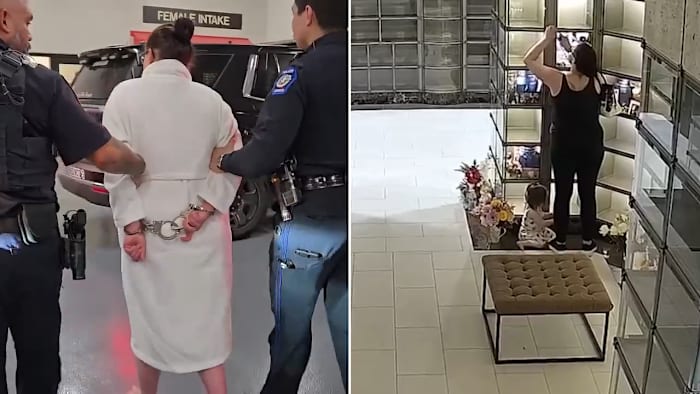 Conroe woman arrested after cemetery mausoleum theft caught on camera, constable says