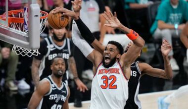 Brunson scores 30 and Knicks finish on 11-0 run, steal Game 1 from Spurs with 105-95 win
