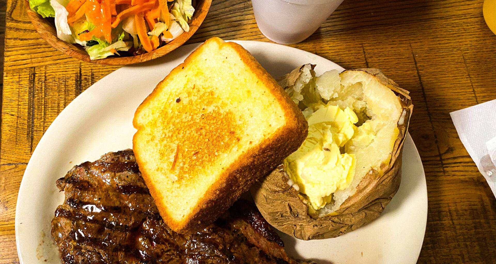 a steak dinner at charco brioler in dallas