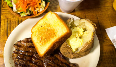 a steak dinner at charco brioler in dallas