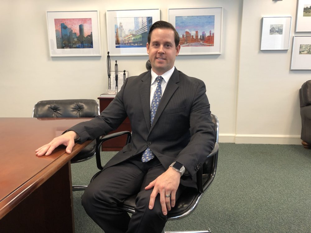 City of Houston Controller Chris Brown during an interview granted to Houston Public Media in March 2019.