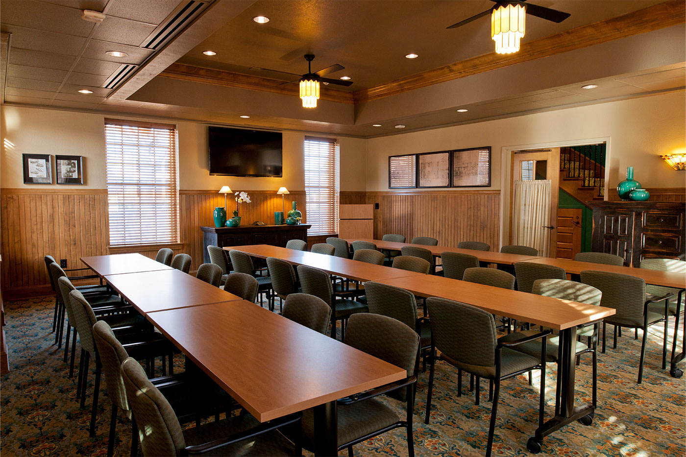 The cottage's conference center.