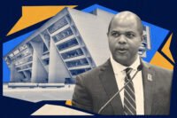 Mayor Eric Johnson with Dallas City Hall