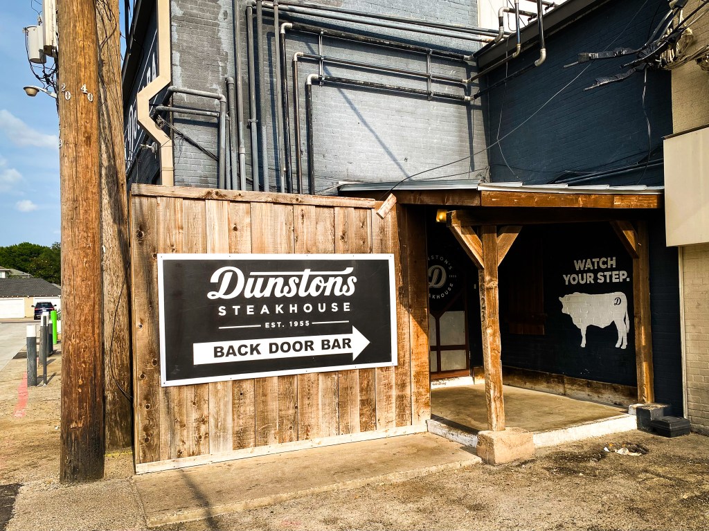 the back door of Dunston's