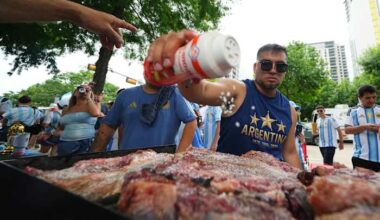 There's a beef about beef at the World Cup, as Argentina fans pour into Texas