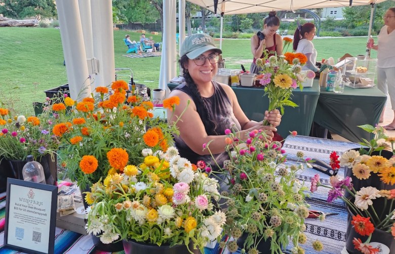 "Fashion, Flowers & Food" is a collaboration between Wild Farm and local fashion label A.L. Cortez.