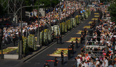 Pope's Mass in Spain features iconic procession along flower-carpeted route in sign of popular piety