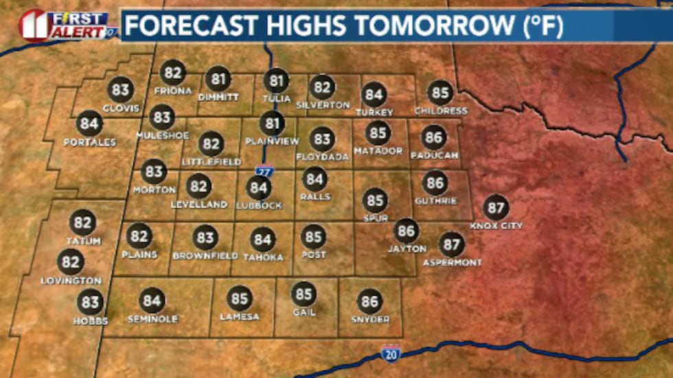 It'll be a warmer and at times sunnier day as we move into the second half of the week