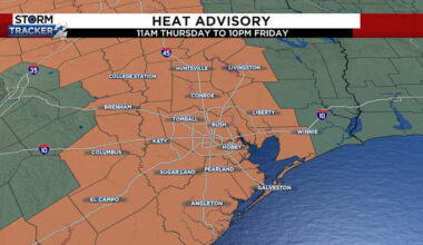 Houston sees its first heat advisory of the year in the wake of Tropical Storm Arthur