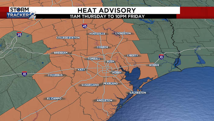Houston sees its first heat advisory of the year in the wake of Tropical Storm Arthur