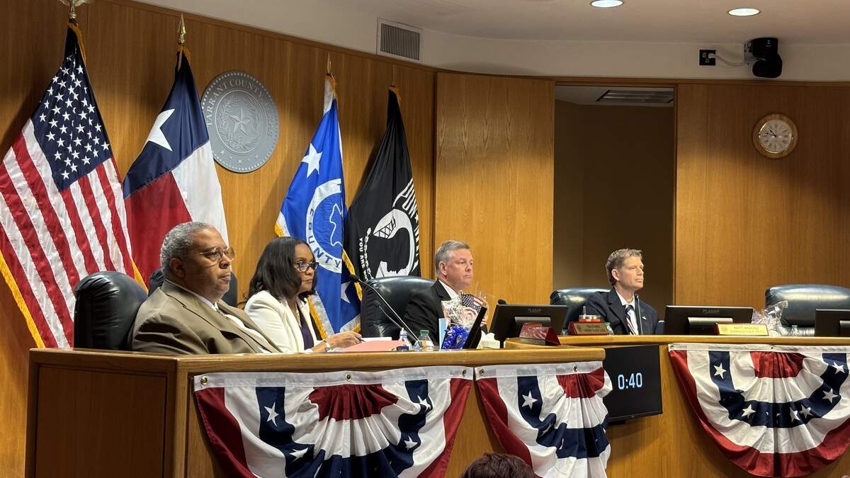 The Tarrant County Commissioners Court was decked out in patriotic regalia at their June 9, 2026, meeting. The Tarrant County Commissioners Court was decked out in patriotic regalia at their June 9, 2026, meeting.