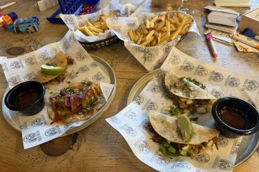 Tacos and fries in Todo Tacos in The Mad Giant Food Hall