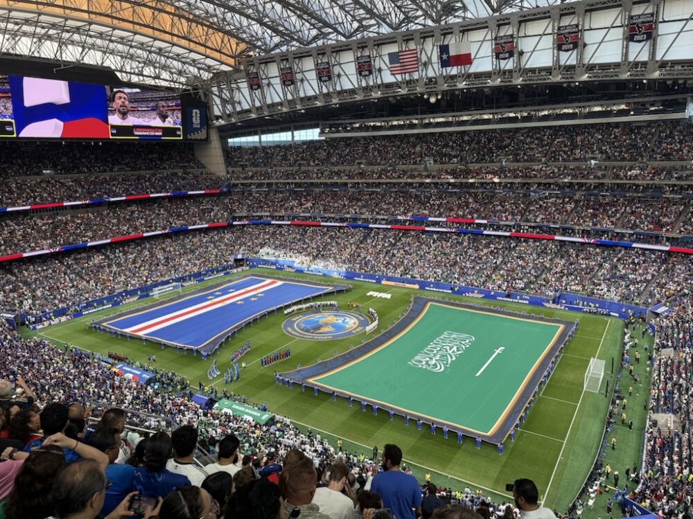 Cape Verde Saudi Arabia Flags World Cup Houston