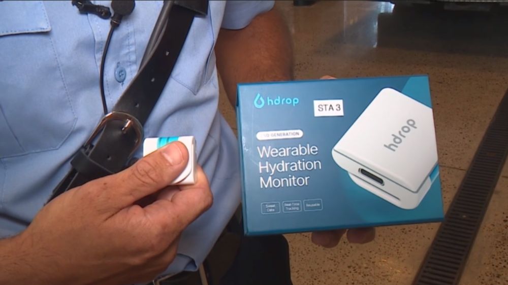 Corpus Christi firefighters use hydration monitors to help prevent heat-related illness