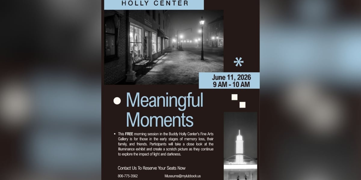 Buddy Holly Center to host program for individuals with early memory loss
