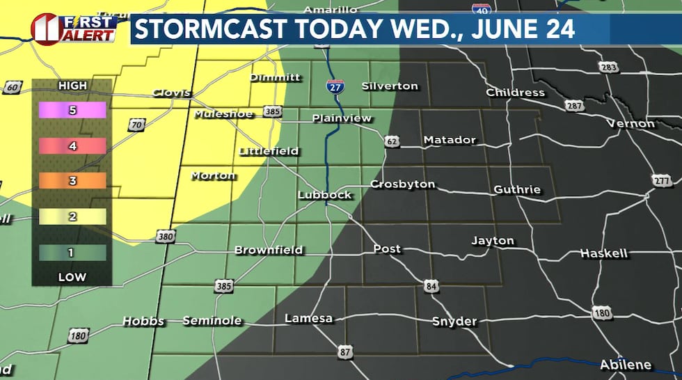 Storm Prediction Center outlook tonight
