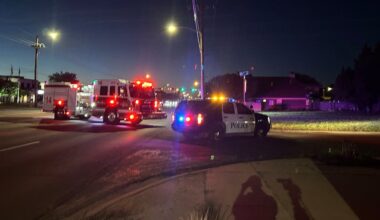 Pedestrian seriously injured, police working scene at 79th & Indiana