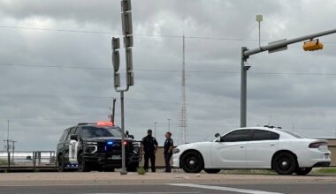 Law enforcement responds to an active shooting scene on June 12, 2026, in Midland, Texas.