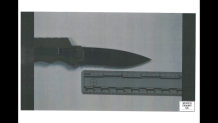 Picture of knife shown to jurors in the Karmelo Anthony murder case. 